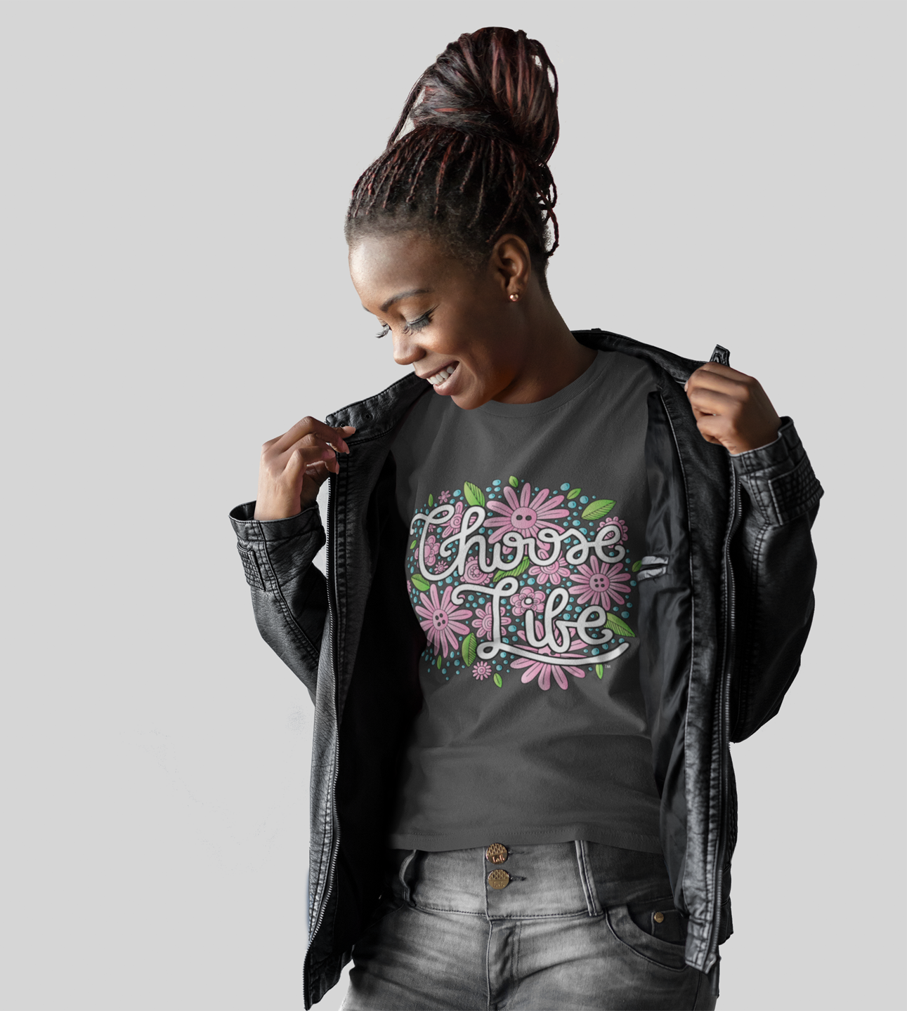 LifeCulture Apparel features hand-drawn designs with messages like "Choose Life" on the shirt above.