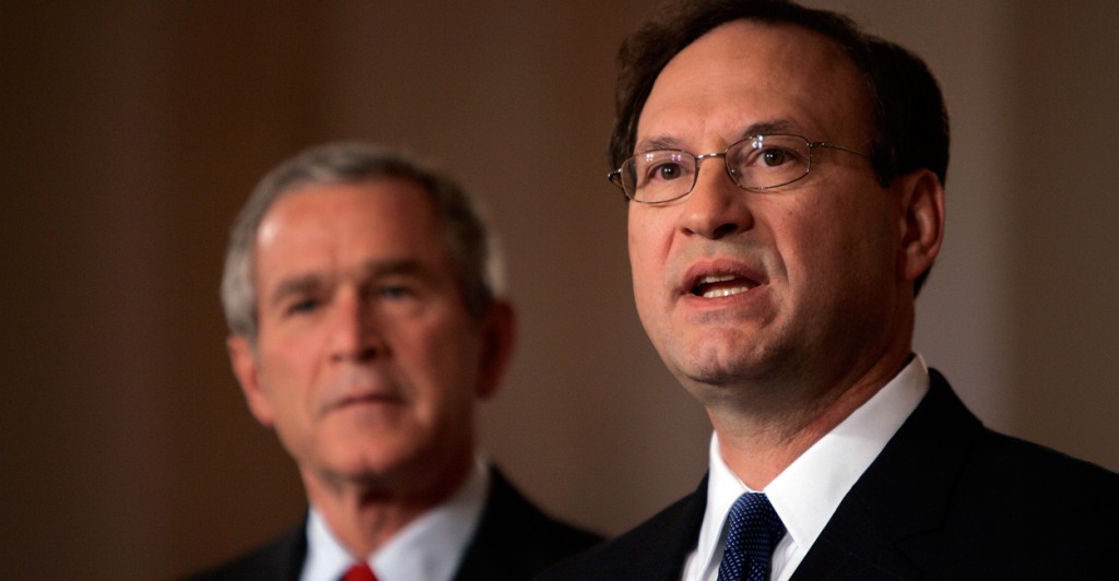 Samuel Alito was nominated by President Bush to serve on the U.S. Supreme Court on Oct. 31, 2005. (Photo: Chuck Kennedy/KRT/Newscom)