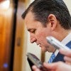 Sen. Ted Cruz, R-Texas, makes his way through the basement of the Capitol before a vote on the Senate floor. (Photo: Tom Williams/CQ Roll Call/Newscom)