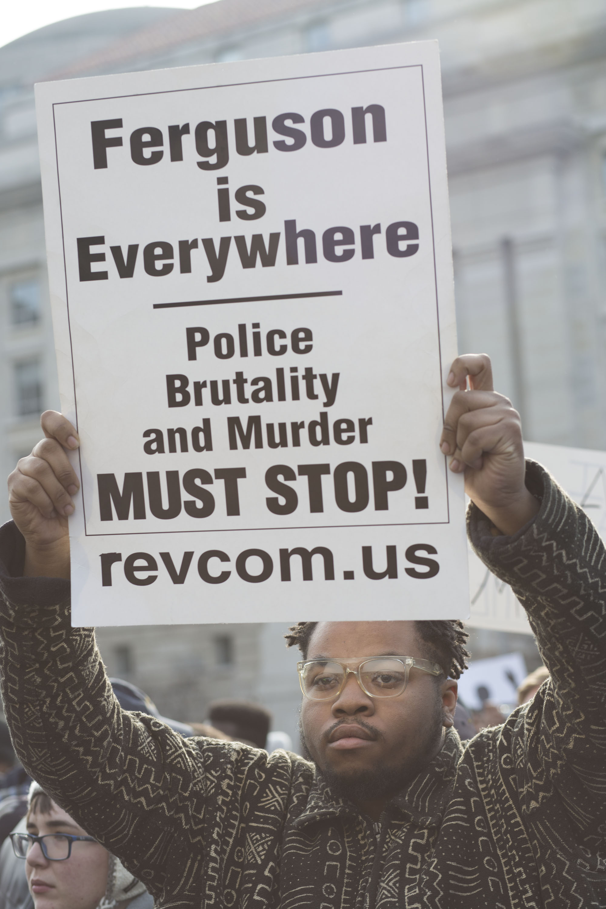 On Dec. 13, Al Sharpton organized a protest in Washington, D.C., to call for an end to racial profiling. (Photo: Stephen Shames/Polaris/Newscom)