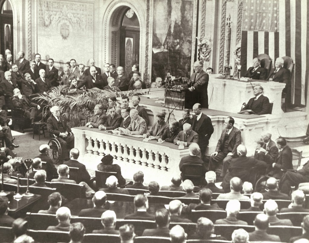 President Franklin D. Roosevelt delivering the State of the Union address on Jan. 4, 1939. (Photo: Everett Collection/Newscom)