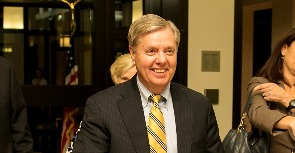 Sen. Lindsey Graham, R-S.C., is in the presidential race as of June 1. (Photo: German Embassy/CC BY-NC 2.0)