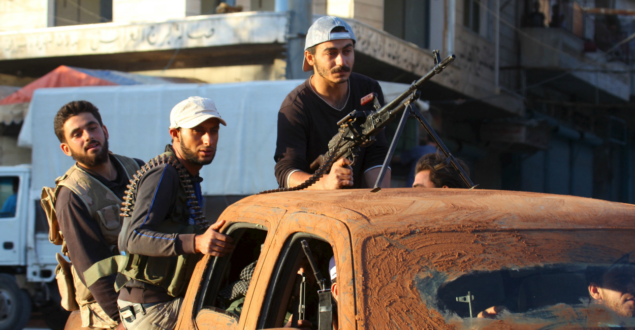 Members of al Qaeda's Nusra Front move through northwestern Sryia May 29, 2015. (Photo: Ammar Abdullah/Reuters/Newscom)