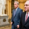 House Majority Leader Kevin McCarthy, left, and Majority Whip Steve Scalise are looking to move up the ranks in House GOP leadership. (Photo: Bill Clark/CQ Roll Call/Newscom)