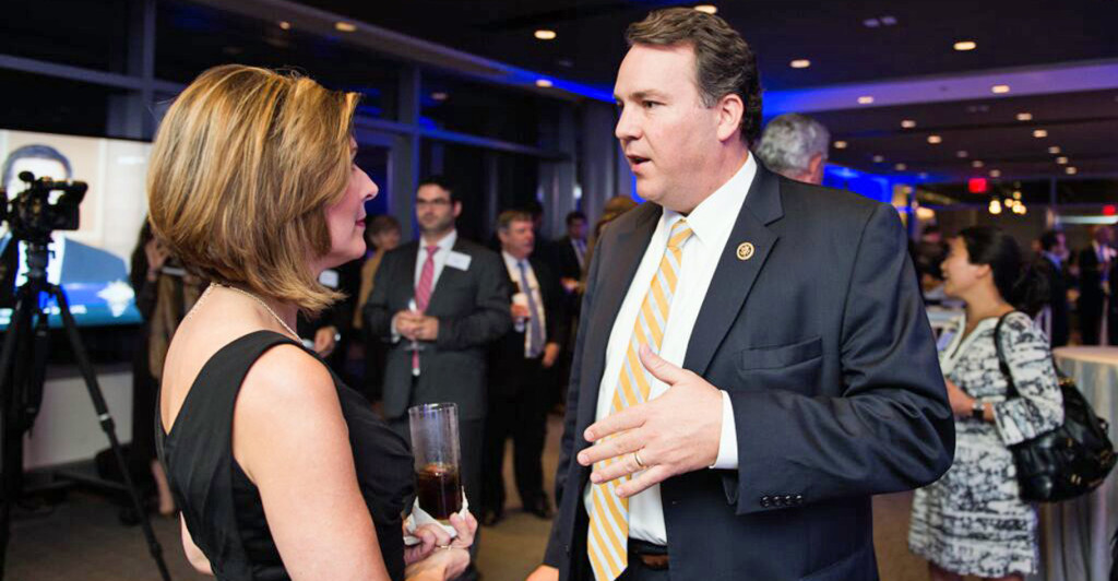 Rep. Alex Mooney, R-W.Va., speaks at Sharyl Attkisson at the Newseum. (Photo courtesy of Sinclair Broadcast Group)