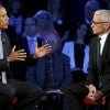 President Barack Obama participates in a live town hall event on reducing gun violence hosted by CNN’s Anderson Cooper, right, at George Mason University. (Photo: Kevin Lamarque/Reuters/Newscom)