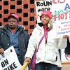 Teachers gather Friday to protest cuts at Chicago State University. (Photo: Dakota Sillyman/Zuma Press/Newscom)