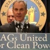 AGs United for Clean Power press conference on March 29 in New York. (Photo: Andrew Schwartz/Newscom)