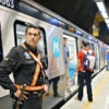 A security guard stands duty July 30, 2016, at a station on the new subway line built for the Olympic Games in Rio de Janeiro. Set for Aug. 5-21, the games come amid a run of international terror. (Photo: Kyodo/Newscom)