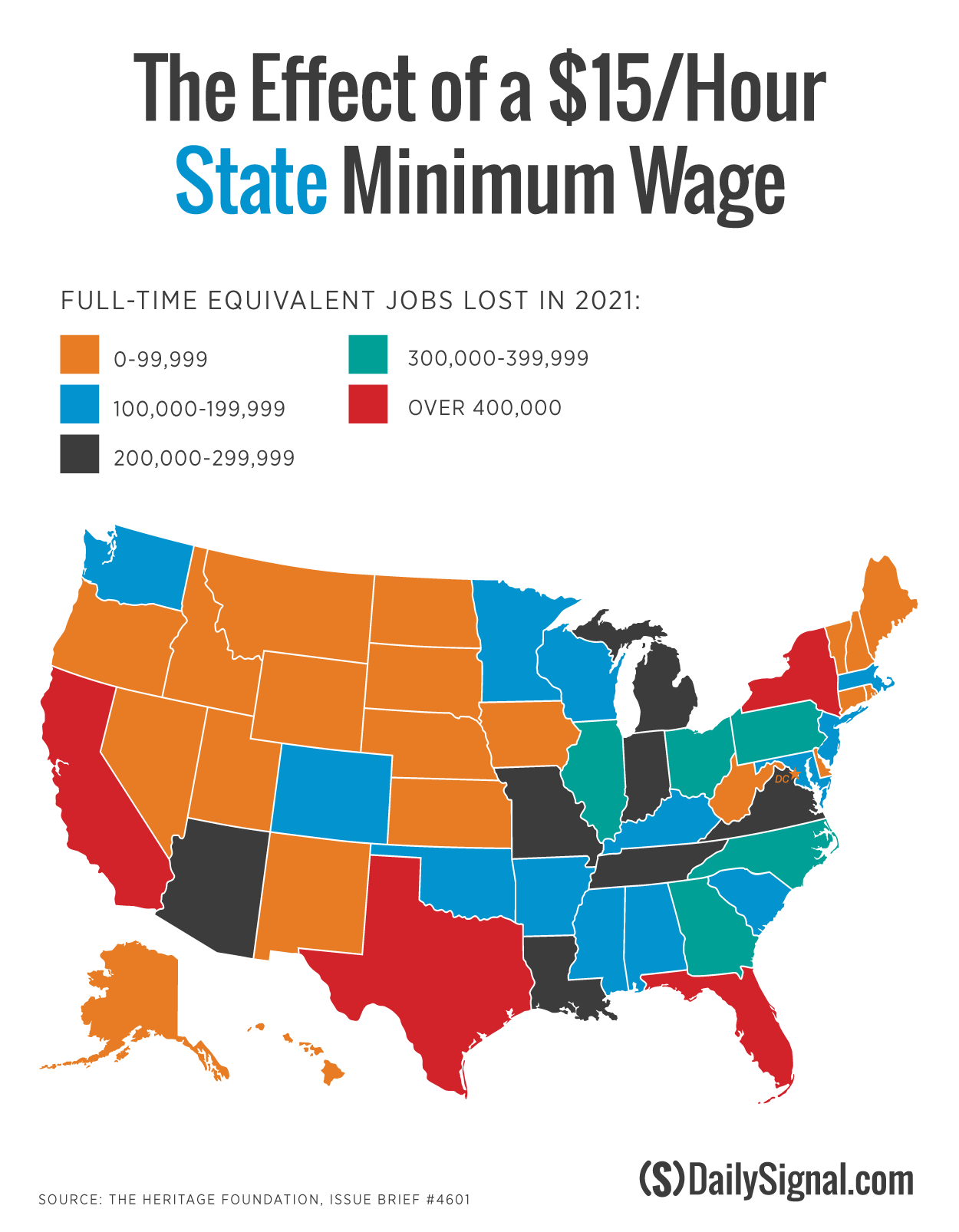 Find Out How Many Jobs Your State Could Lose With A 15 Minimum Wage 