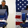 President Barack Obama votes early at a polling station in Chicago, Illinois, on Oct. 20, 2014. Illinois is one of two states where hackers recently targeted voter data. (Photo: Kevin Lamarque
/Reuters/Newscom)