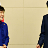 Washington should encourage growing security cooperation between Japan and South Korea. Here, Japanese Prime Minister Shinzo Abe, right, meets with South Korean President Park Geun-hye in Vientiane, Laos, on Sept. 7 on the sidelines of regional summit meetings. (Photo: Kyodo/Newscom)