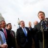 Sen. Rand Paul, R-Ky., and other members of the House Freedom Caucus hold a news conference in the District of Columbia. (Photo: Eric Thayer/Reuters/Newscom)