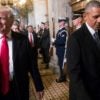 Presidents Donald Trump and Barack Obama on Trump's Inauguration Day. (Photo: Pool/Reuters
/Newscom)