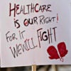 A protester's sign at the "Hands Off Our Health Care" rally Jan. 15 in Philadelphia. (Photo: Ricky Fitchett/Zuma Press/Newscom)