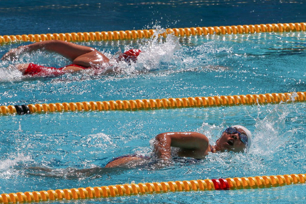 Two indoor swimmers race against the clock and each other to win the medal. (Photo: Flickr/SpecialOlympicsUSA)