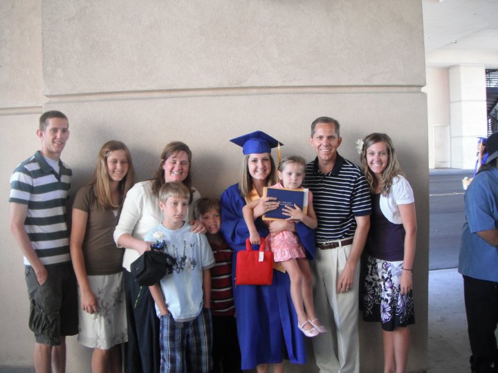 On June 10, 2010, the family celebrates Lindsey Robbins' high school graduation. (Photo: Robbins family)