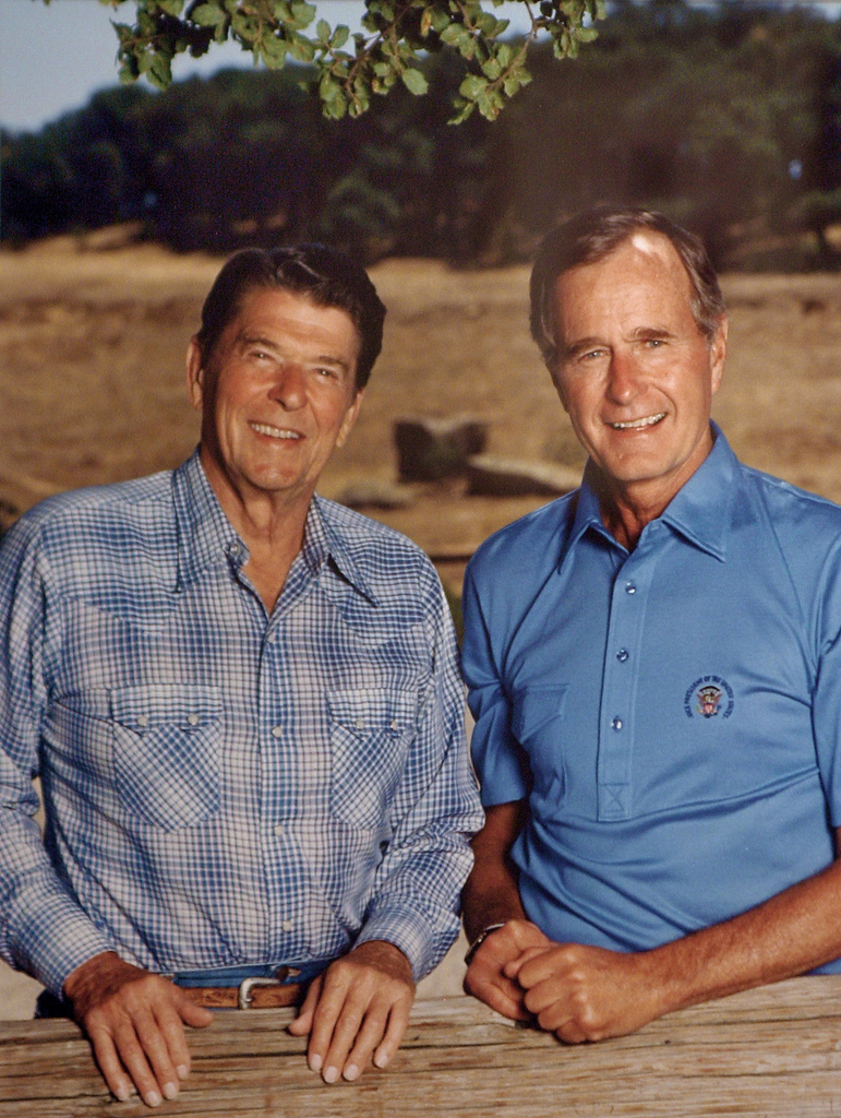 Ronald Reagan & George H. W. Bush on the cover of Time magazine in 1984. (Photo: Cliff via Flickr/Republican Encore/Dirck Halstead) 