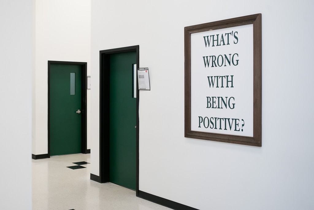 Positive messaging adorns the walls of every corridor at the Alabama Therapeutic Education Facility, a prison intended for people in the final stages of a sentence. (Photo: Bob Miller for The Daily Signal)