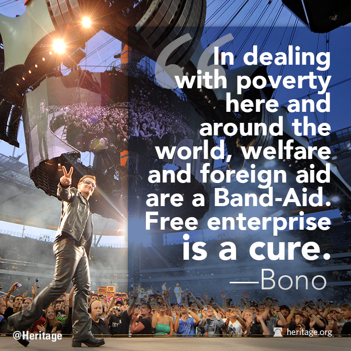 Bono Quote, free enterprise
