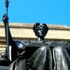Columbia University - Alma Mater and Low Memorial Library. Daniel Chester French's sculpture of the goddess Minerva, Alma Mater was dedicated on the steps leading to Low Memorial Library on September 23, 1903 and has since become a symbol of the Columbia University.  (Photo: Wally Gobetz / Flickr / CC BY-NC-ND 2.0 / Edited: Daily Signal)