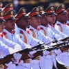 The Cuban phalanx attends a parade in Beijing, capital of China, Sept. 3, 2015.  (Photo: Li Ga Xinhua News Agency/Newscom)