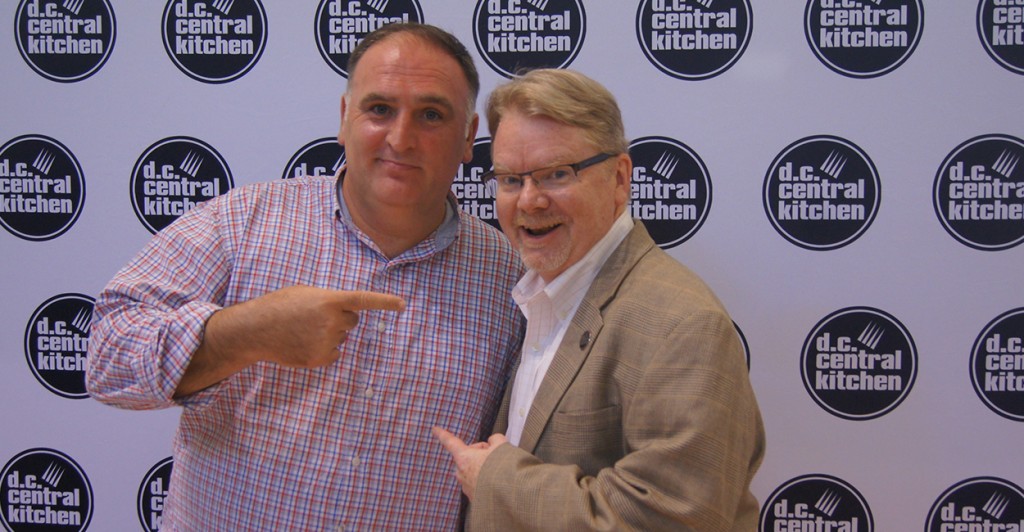 Celebrity chef Jose Andres (left) and D.C. Central Kitchen CEO Mike Curtin. (Photo: D.C. Central Kitchen)
