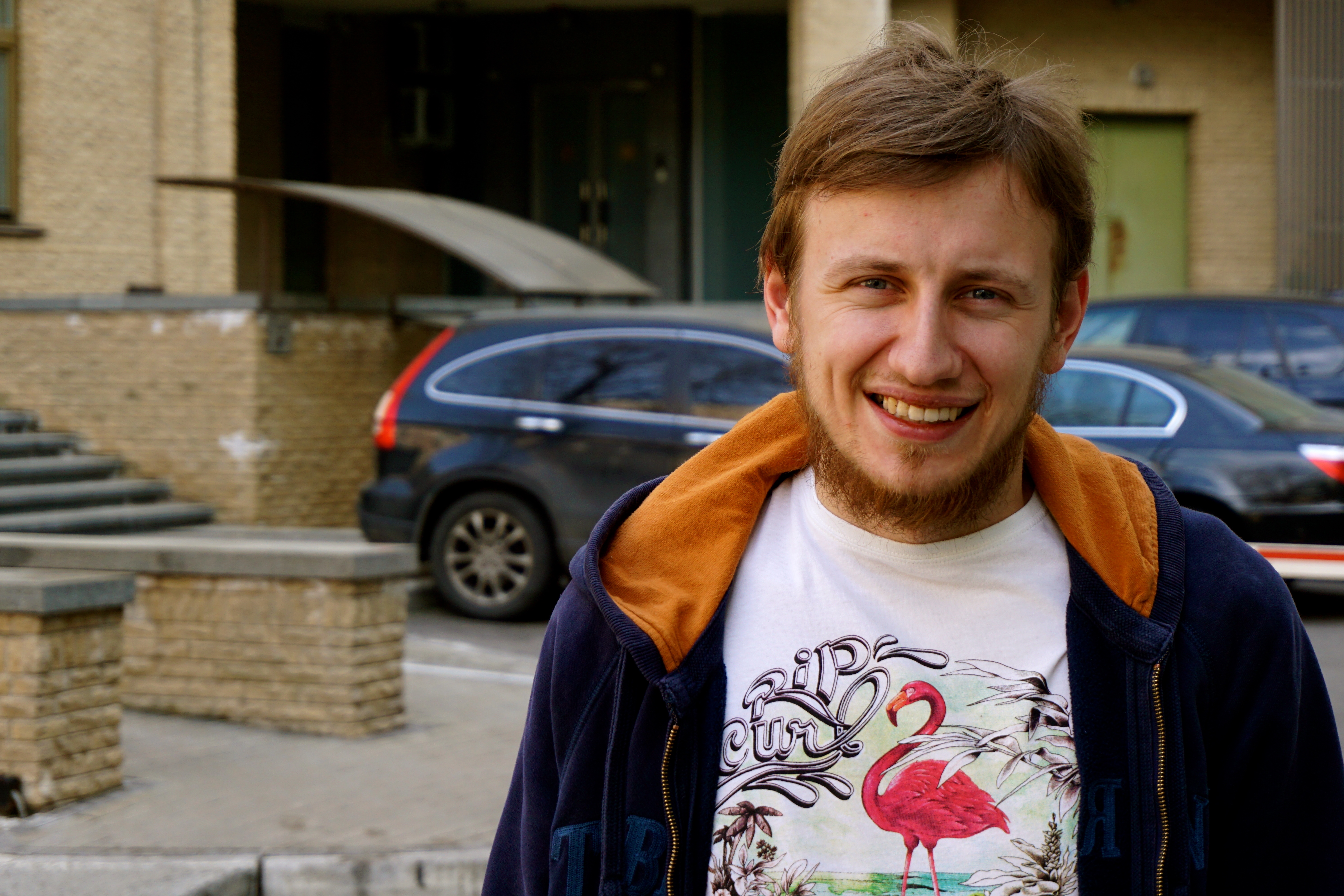 Bogdan Logvynenko, 27, a Ukrainian journalist and political activist says the Ukrainian revolution was a success. (Photos: Nolan Peterson/The Daily Signal)