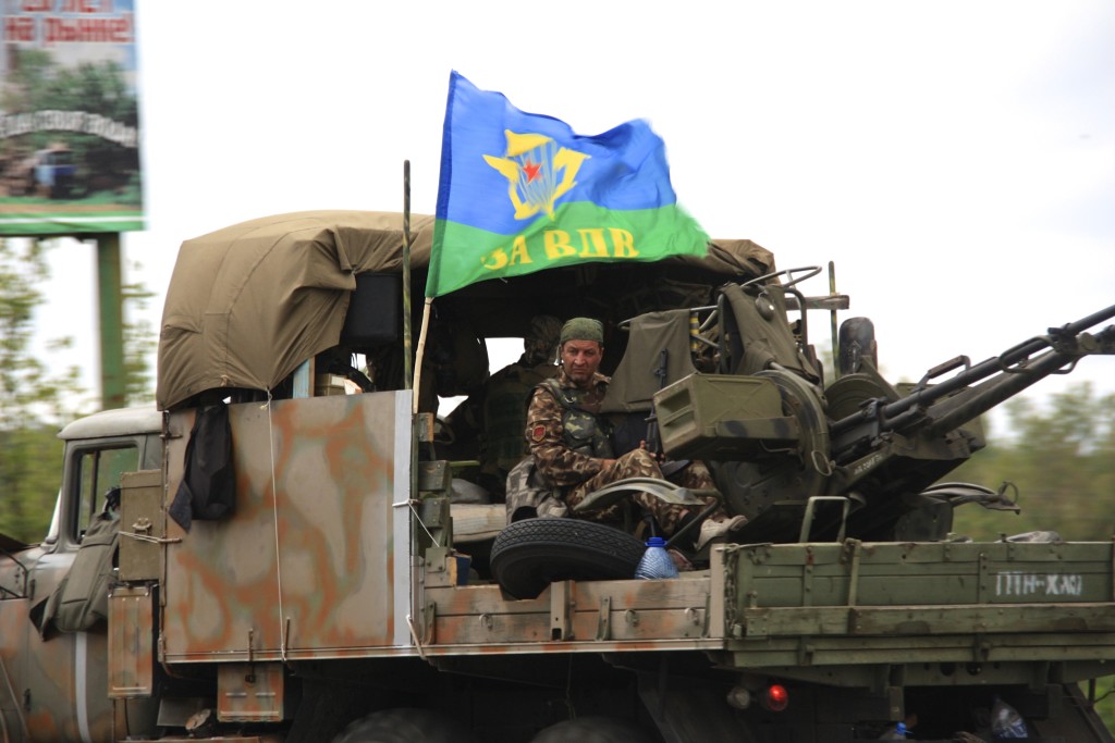 Ukrainian troops on the move outside Slavyansk. (Photo: Nolan Peterson/The Daily Signal)