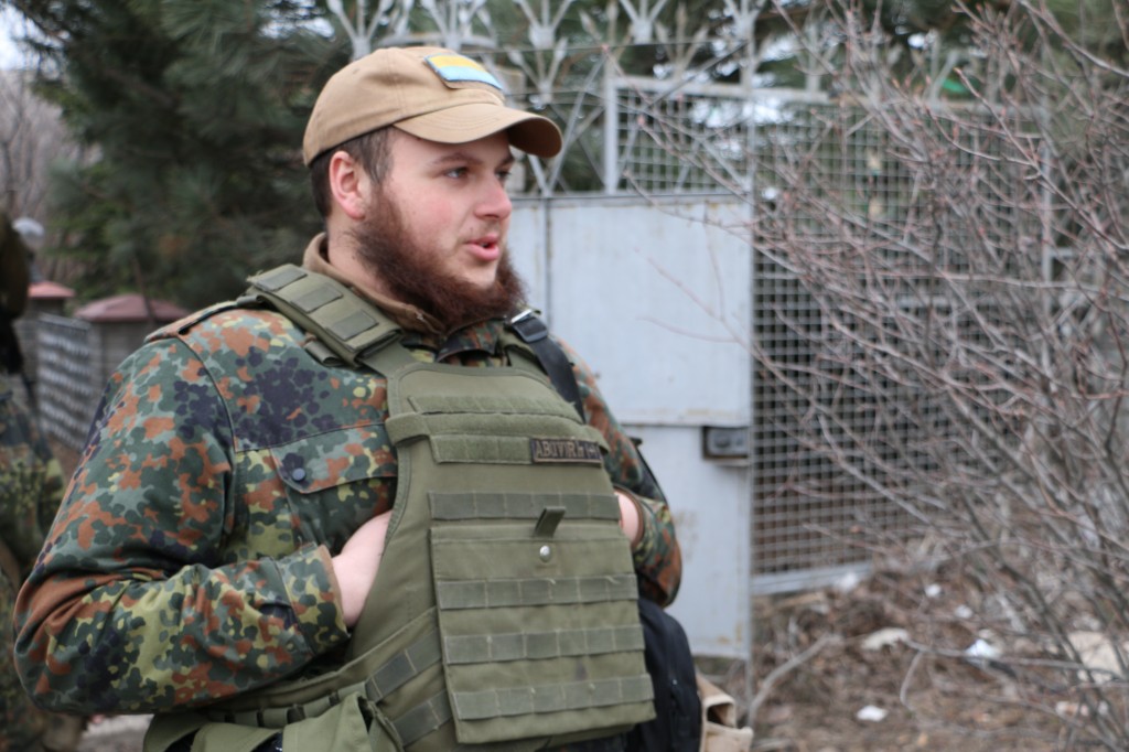 Azov Regiment soldier Ivan Kharkiv. (Nolan Peterson)