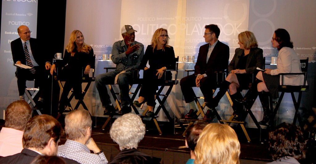 Playbook lunch with cast and producers of CBS’s new show, 'Madam Secretary’ in Washington, D.C. (Photo: Melissa Quinn/Daily Signal)