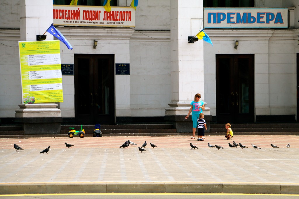 In Mariupol, people try to live normally. (Photo: Nolan Peterson/The Daily Signal)  