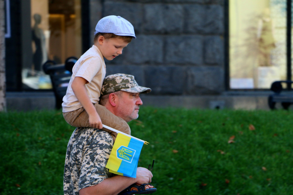 Many Ukrainian civilians volunteered for military service after the conflict began in spring 2014. (Photo: Nolan Peterson/The Daily Signal)