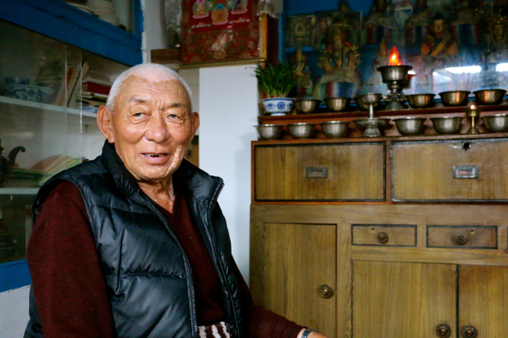 Sonam Dorjee, 81, a veteran of India’s Establishment 22 and a former bodyguard of the Dalai Lama. (Photo: Nolan Peterson/The Daily Signal)