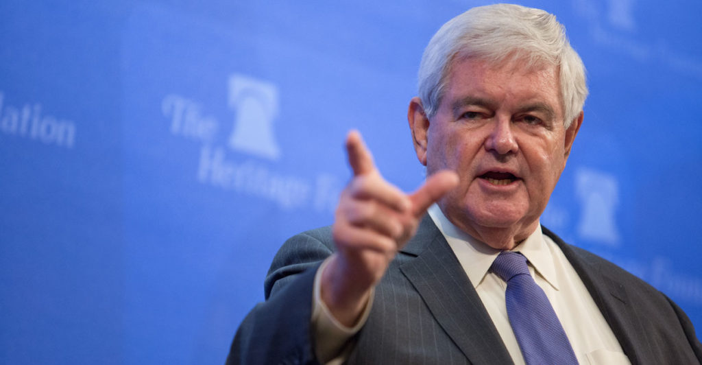 Former House Speaker Newt Gingrich has begun a six-part series of talks on Trumpism at The Heritage Foundation in January. (Photo: Willis Bretz for The Daily Signal)