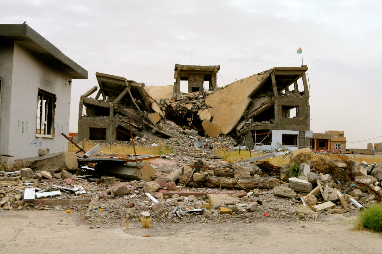Nearly all of Sinjar lies in ruins.