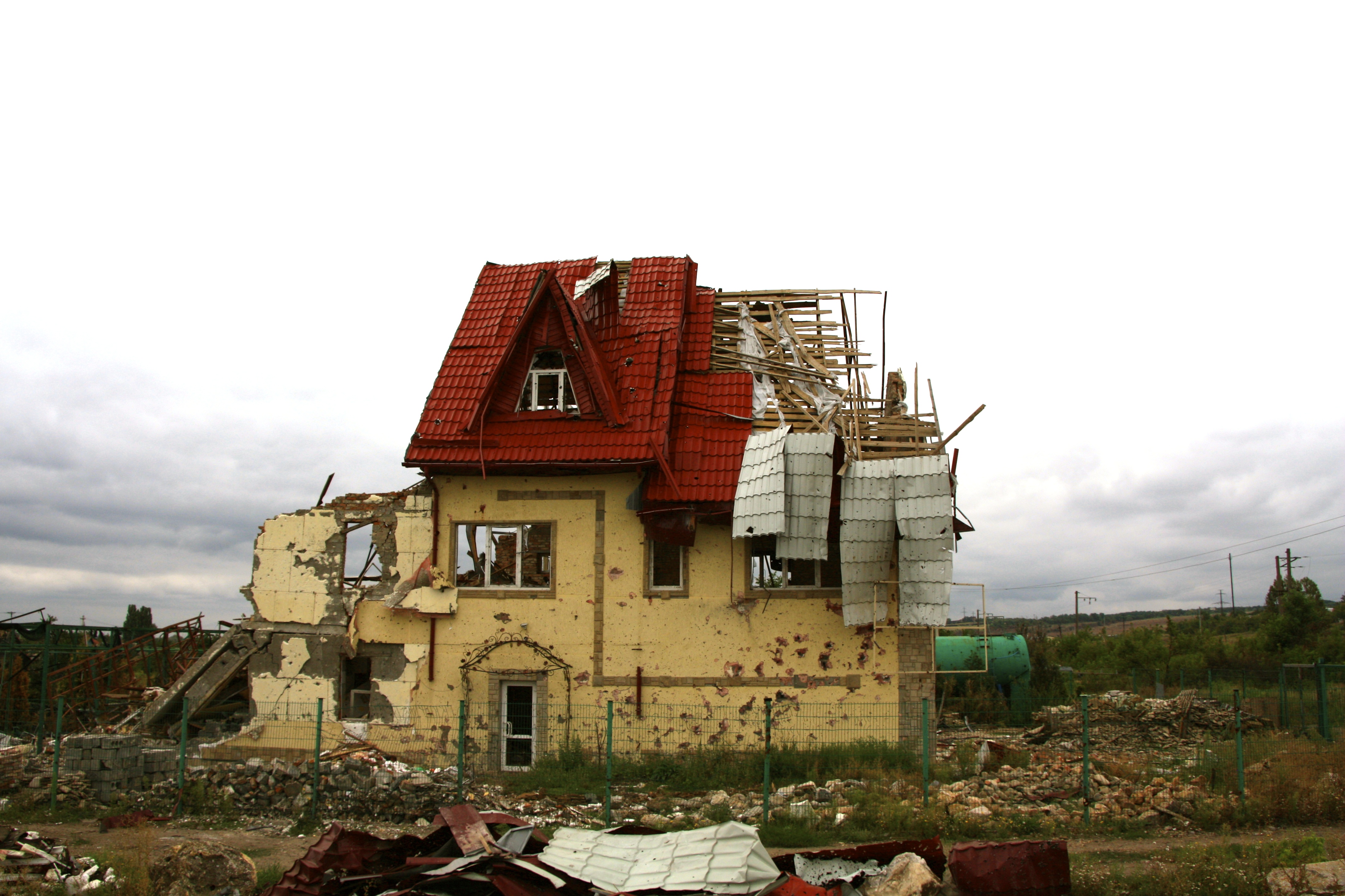 The Ukraine war has destroyed villages along the 200-mile-long front line. 