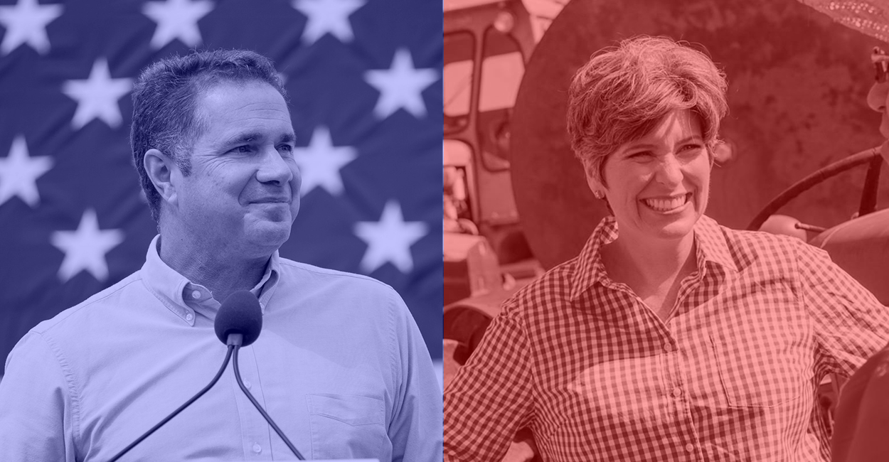 Photos: Bruce Braley Campaign Flickr/Joni Ernst Campaign Facebook Page