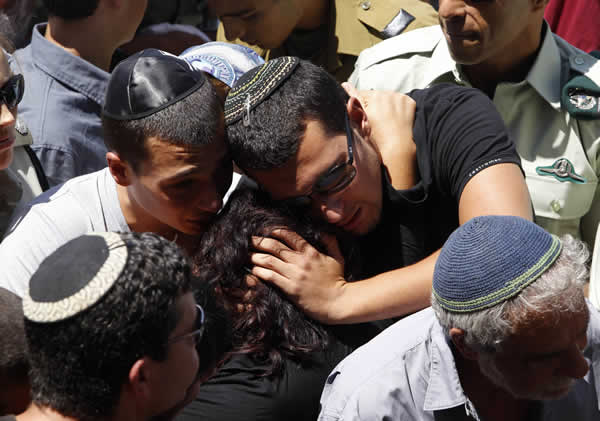 Funeral following attacks in Israel on August 19, 2011