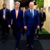 Secretary of State John Kerry walks with former Vice President Al Gore. (Photo: State Department/Sipa USA/Newscom)