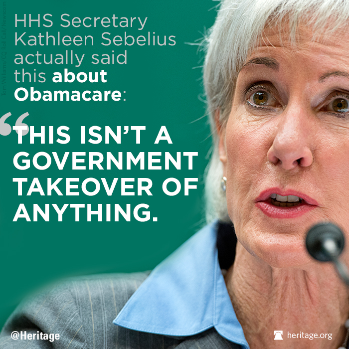 Sebelius: Obamacare isn't a government takeover of anything