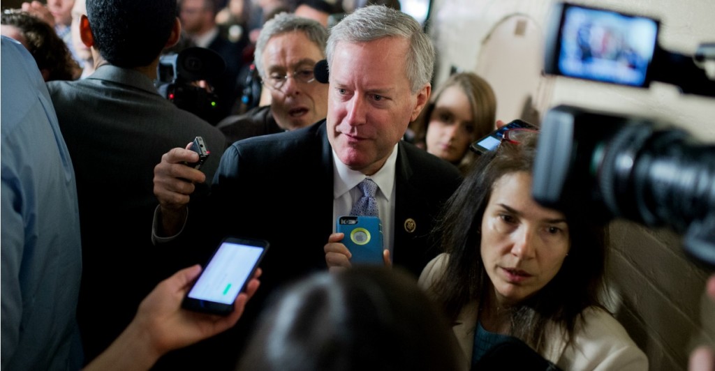 Rep. Mark Meadows, a Freedom Caucus member,  put pressure on outgoing Speaker John Boehner by authoring a motion to oust him. (Photo: Tom Williams/CQ Roll Call)