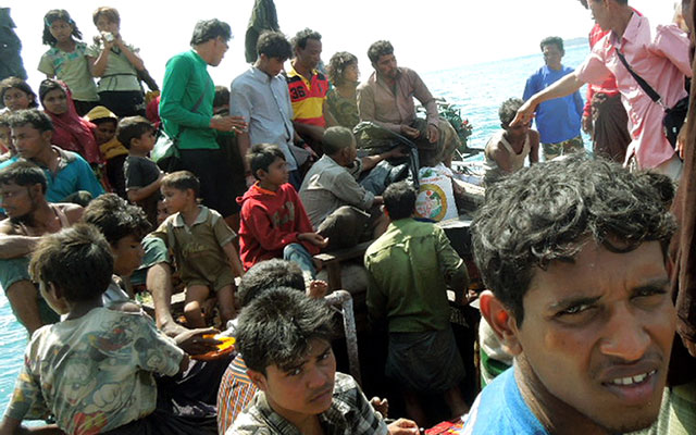 Rohingya Refugess Fleeing Myanmar