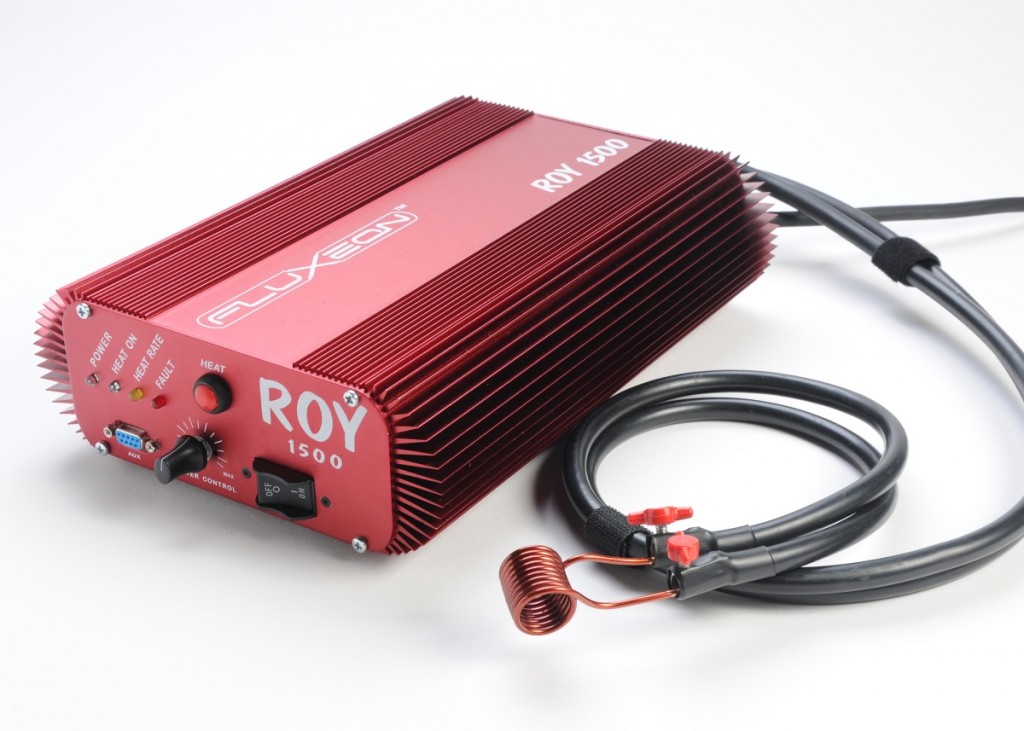 Fluxeon sells induction heaters like the Roy 1500, which is designed to heat metals without contact. (Photo: Fluxeon)