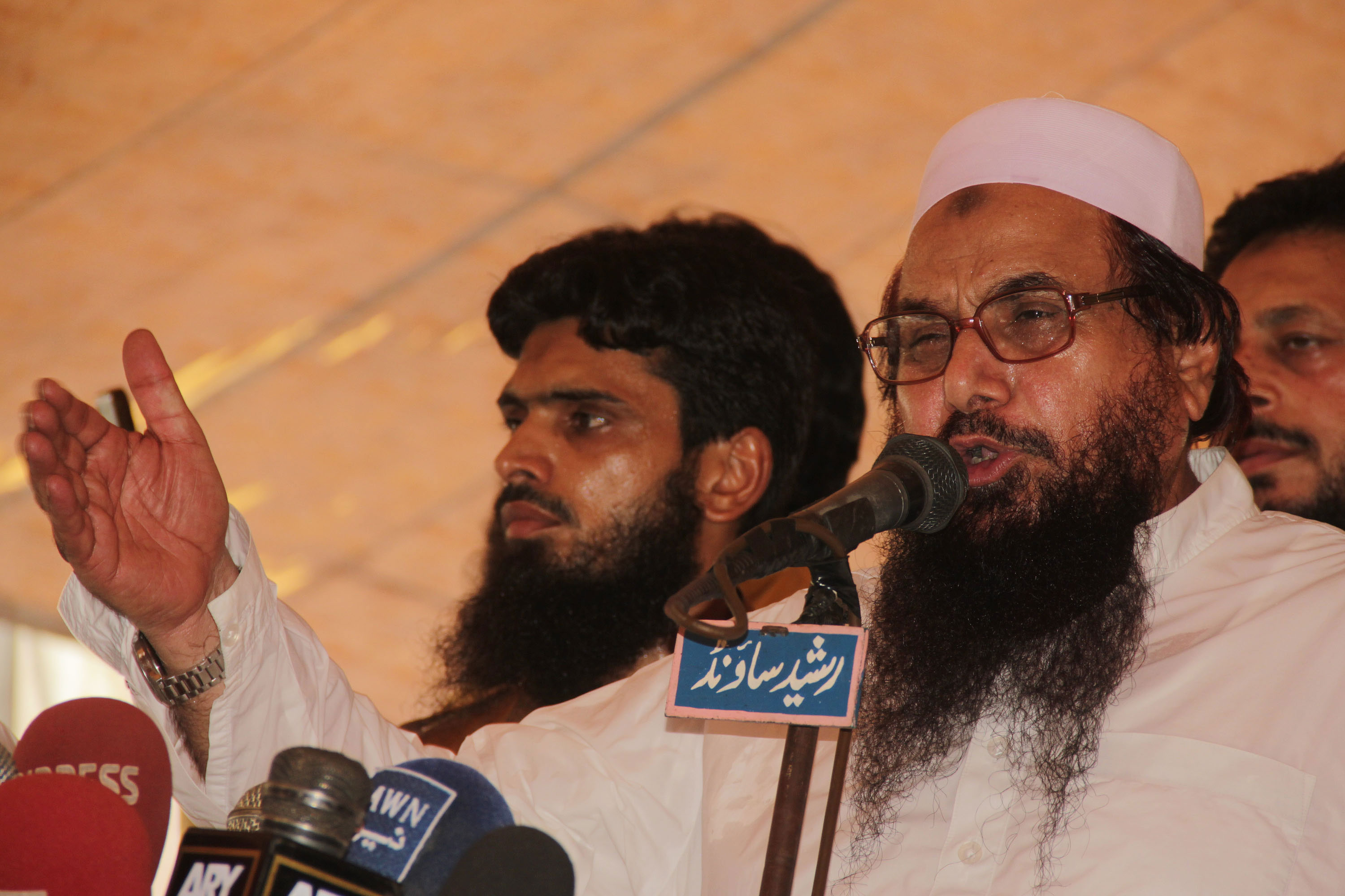 Hafiz Mohammad Saeed, founder of the Lashkar-e-Taiba Islamist group, helped orchestrate the 2012 Mumbai terror attacks. (Photo: Rana Sajid Hussain/Sipa USA/Newscom )