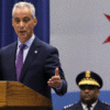 Chicago Mayor Rahm Emanuel, pictured with the city's police superintendent, Eddie Johnson, declared “Chicago will always be a sanctuary city.” (Photo: Jim Young/Reuters/Newscom)