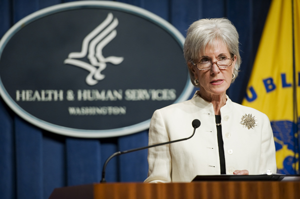 Health and Human Services Department (HHS) Secretary Kathleen Sebelius