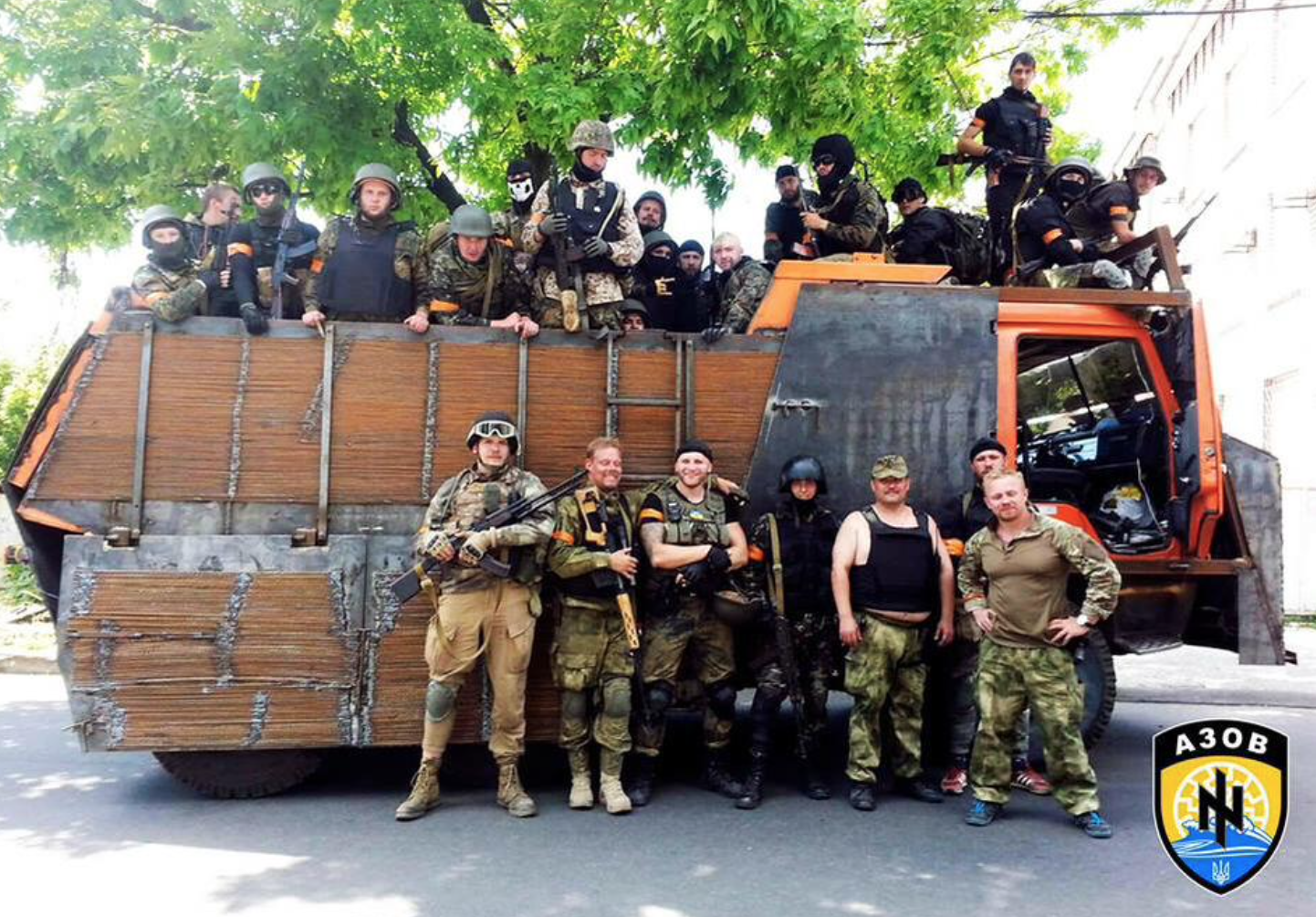 Azov troops after the battle for Mariupol (Photo courtesy Mikael Skilt)
