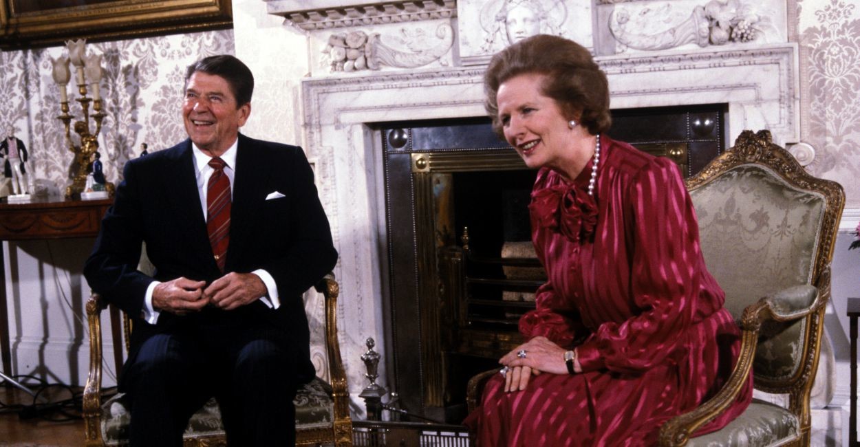 President Ronald Reagan with Prime Minister Margaret Thatcher in 1984. (Photo: Darryl Heikes/Polaris/Newscom)
