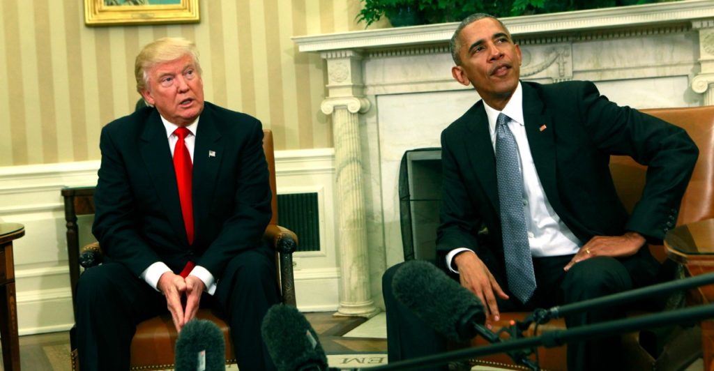 President-elect Donald Trump could undo some of President Barack Obama's executive actions with his own. (PhotoDennis Brack/Newscom)
